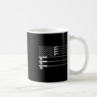 Amerikanischer Flagge Fly Fishing Rod Forelle Patr Kaffeetasse