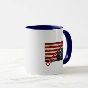 Amerikanischer Flagge in Not-Kaffeetasse Tasse