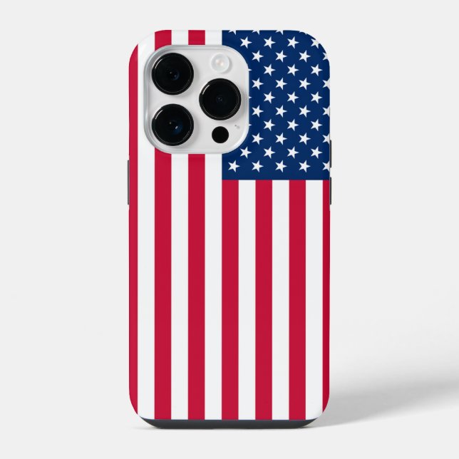 Amerikanischer Flagge iPhone-Hülle Patriotisch iPhone Hülle (Rückseite)