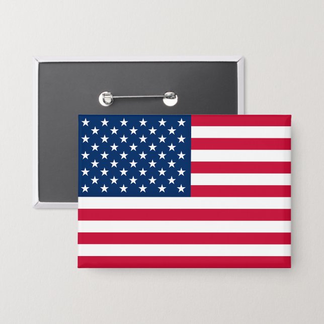 Amerikanischer Flagge Knopf Button (Vorderseite/Rückseite)