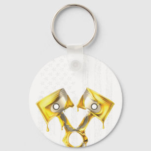 Amerikanischer Flagge Kolben Muskelauto 10 Schlüsselanhänger