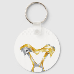 Amerikanischer Flagge Kolben Muskelwagen 8 Schlüsselanhänger