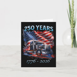 Amerikanischer Flagge Sattelzug Patriotischer Truc Karte