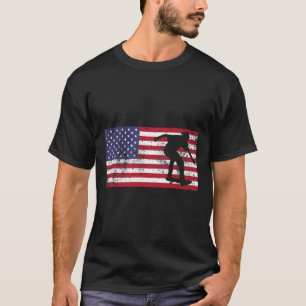 Amerikanischer Flagge Skater Skateboardfahren 4. J T-Shirt