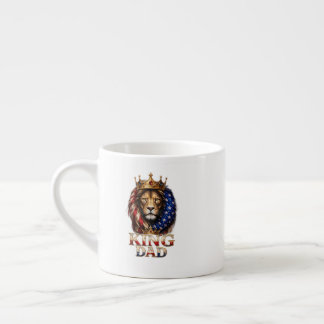 Amerikanischer Flagge Vater Löwe  Espressotasse