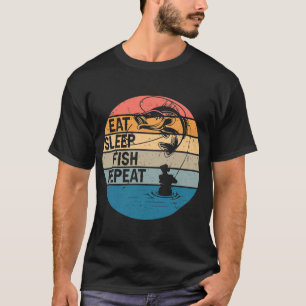 Amerikanischer Flaggen-Barsch-Angeln USA Patriotis T-Shirt