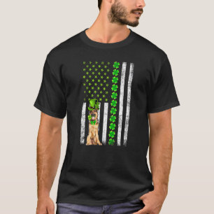 Amerikanischer Flaggen Deutscher Schäferhund St Pa T-Shirt
