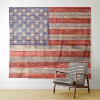Amerikanischer Flaggen-Foto-Hintergrund-Teppich Wandteppich