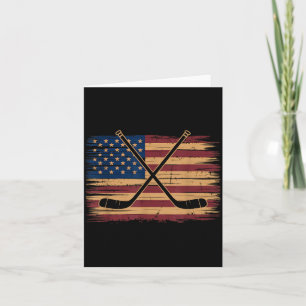 Amerikanischer Flaggen-Hockey Karte