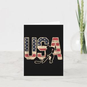 Amerikanischer Flaggen-Hockey Karte
