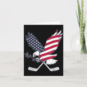Amerikanischer Flaggen-Hockey Karte