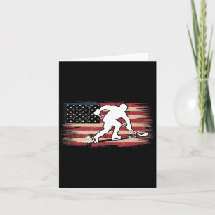 Amerikanischer Flaggen-Hockey Karte
