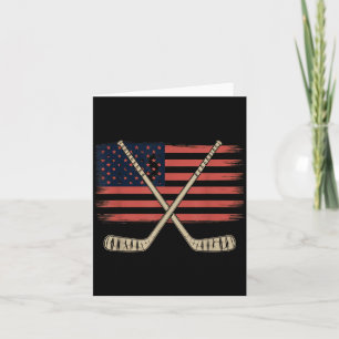 Amerikanischer Flaggen-Hockey Karte