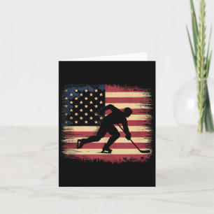 Amerikanischer Flaggen-Hockey Karte