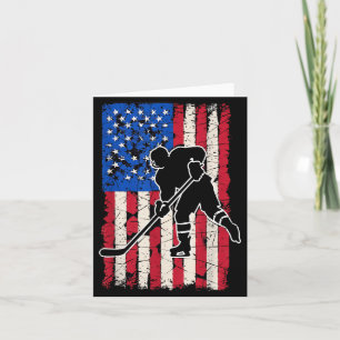 Amerikanischer Flaggen-Hockey Karte