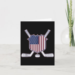 Amerikanischer Flaggen-Hockey Karte