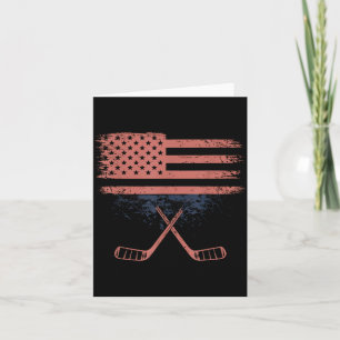 Amerikanischer Flaggen-Hockey Karte