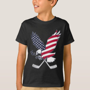 Amerikanischer Flaggen-Hockey T-Shirt