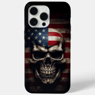 Amerikanischer Flaggen-Schädel  Case-Mate iPhone Hülle