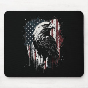 Amerikanischer Flaggenadler 4. Juli Unabhängigkeit Mousepad