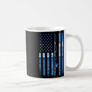 Amerikanischer Flaggenfisch Angler Fischer Lustig  Kaffeetasse