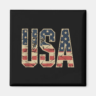 Amerikanischer Flaggenhockey Magnet