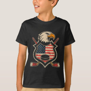 Amerikanischer Flaggenhockey T-Shirt