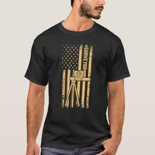 Amerikanischer Flaggenübermittler Land Examiner Pa T-Shirt