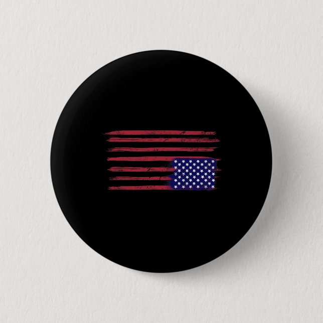 Amerikanischer Flaggenwiderstand Button (Vorderseite)