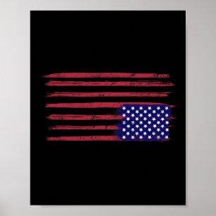 Amerikanischer Flaggenwiderstand Poster