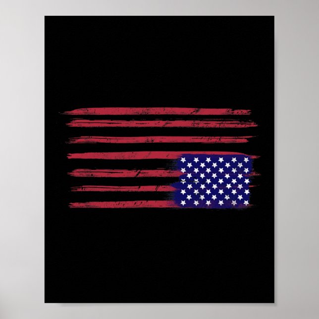 Amerikanischer Flaggenwiderstand Poster (Vorne)