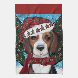 Amerikanischer Foxhound  Geschirrtuch