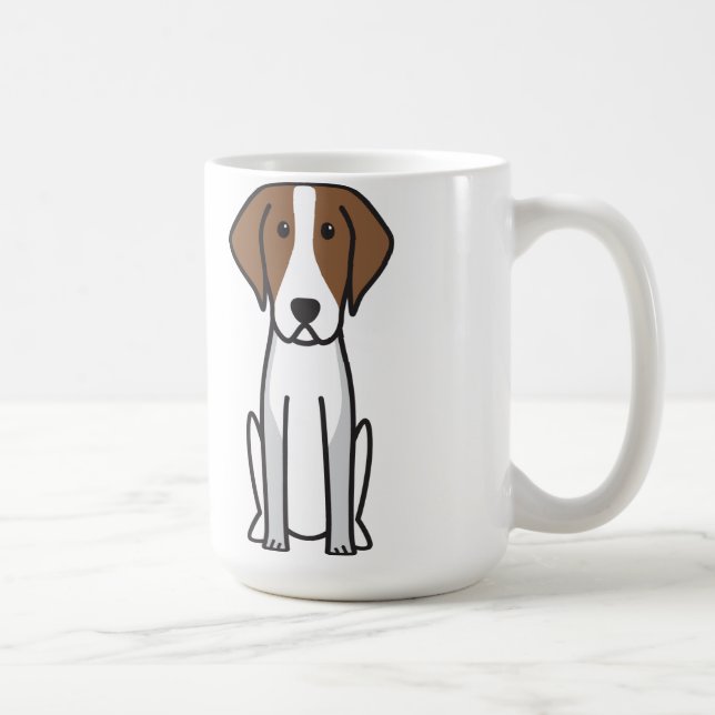 Amerikanischer Foxhound-HundeCartoon Kaffeetasse (Rechts)