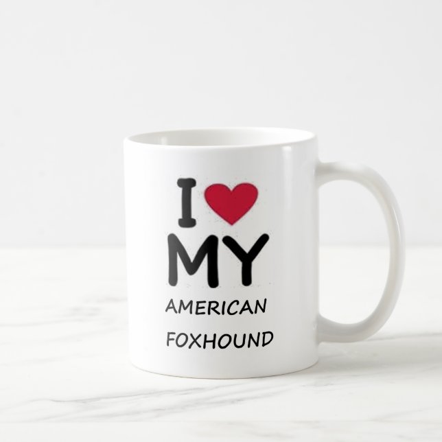 Amerikanischer Foxhound Kaffeetasse (Rechts)