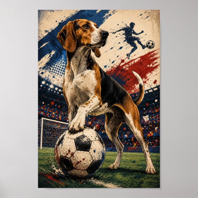 Amerikanischer Foxhound-Match-Day-Geist Poster (Vorne)