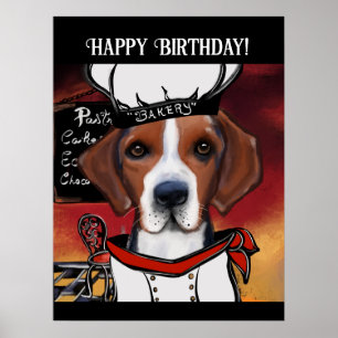 Amerikanischer Foxhound Poster