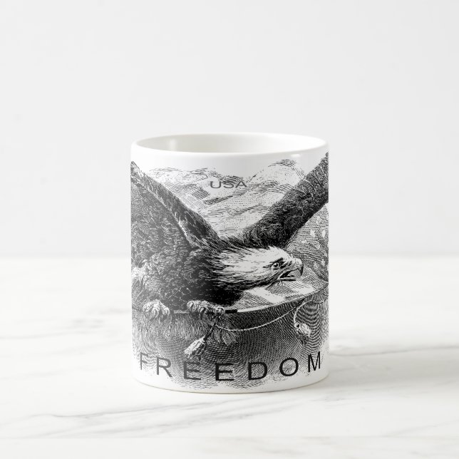 Amerikanischer FREEDOM Kaffeebecher Kaffeetasse (Mittel)