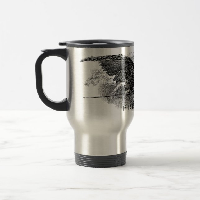Amerikanischer FREEDOM Kaffeebecher Reisebecher (Links)