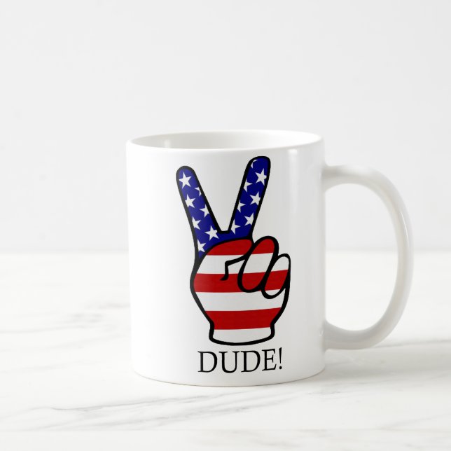 Amerikanischer Frieden Kaffeetasse (Rechts)