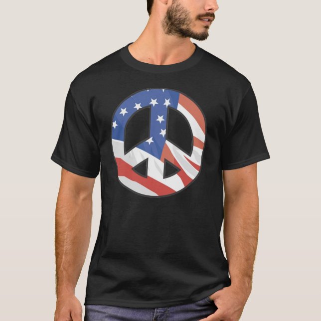 Amerikanischer Frieden T-Shirt (Vorderseite)