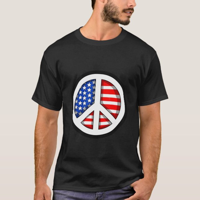 Amerikanischer Frieden T-Shirt (Vorderseite)