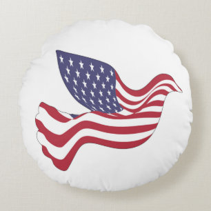 AMERIKANISCHER FRIEDENSABSCHLUSS RUNDES KISSEN