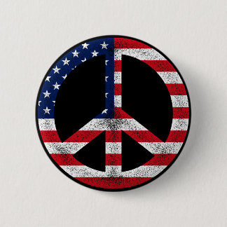 Amerikanischer Friedensknopf Button