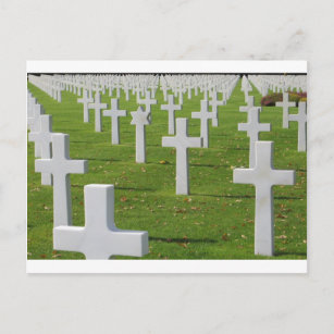 Amerikanischer Friedhof in der Normandie Postkarte
