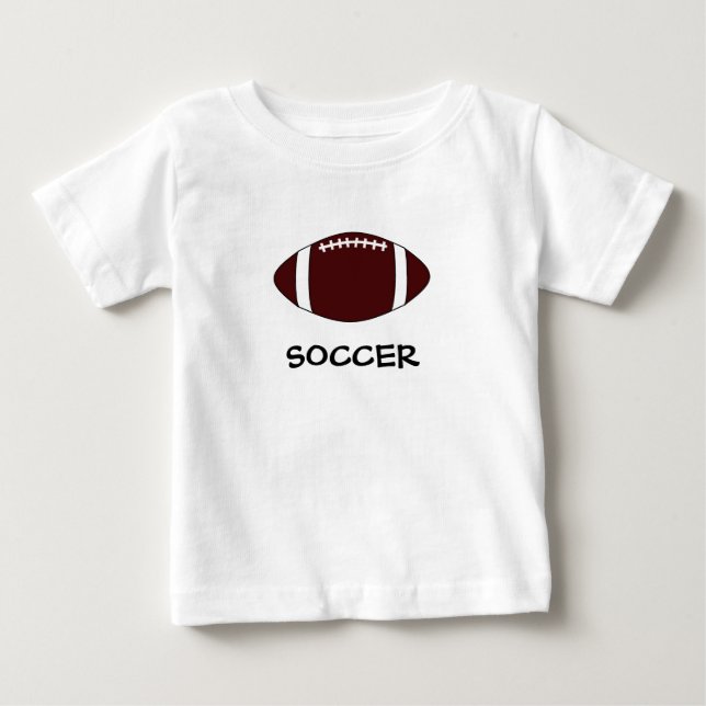 Amerikanischer Fußball oder Fußball? Baby T-shirt (Vorderseite)