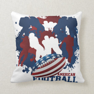 Amerikanischer Fußball-patriotisches Kissen
