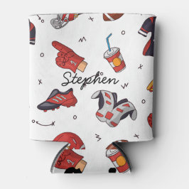 Amerikanischer Fußballsportliebhaber Dosenkühler