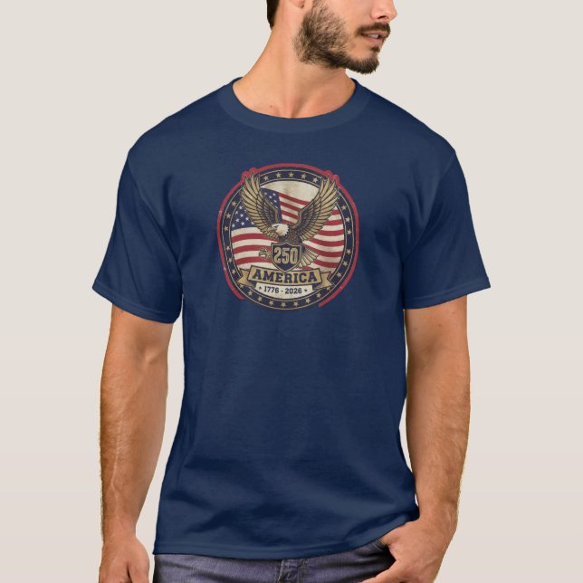 Amerikanischer Geist 250  T-Shirt (Vorderseite)