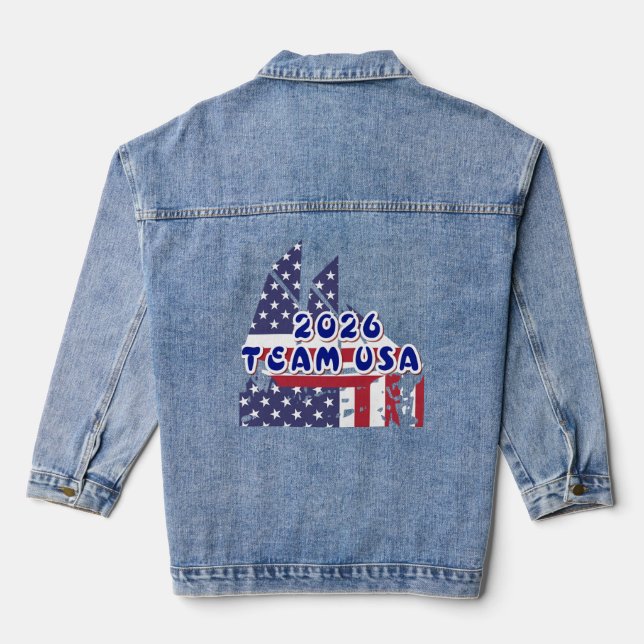 Amerikanischer Geist  Jeansjacke (Rückseite)