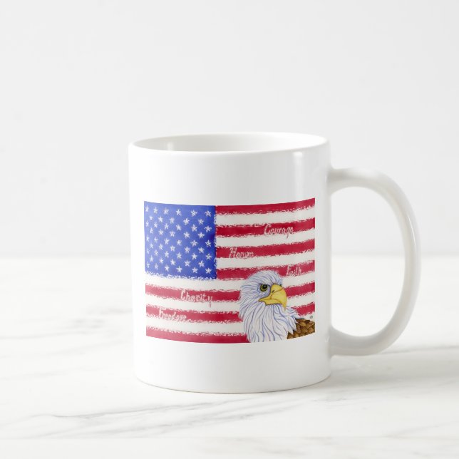 Amerikanischer Geist Kaffeetasse (Rechts)